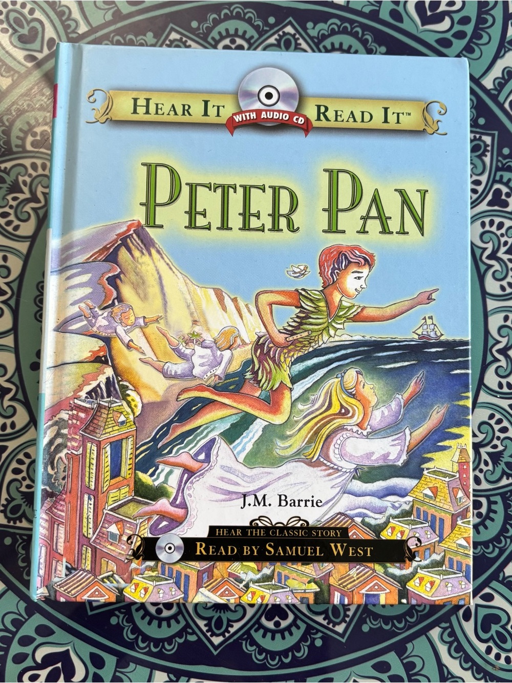 Peter Pan Hear It Read It Book & Audio CD - Like New Condition